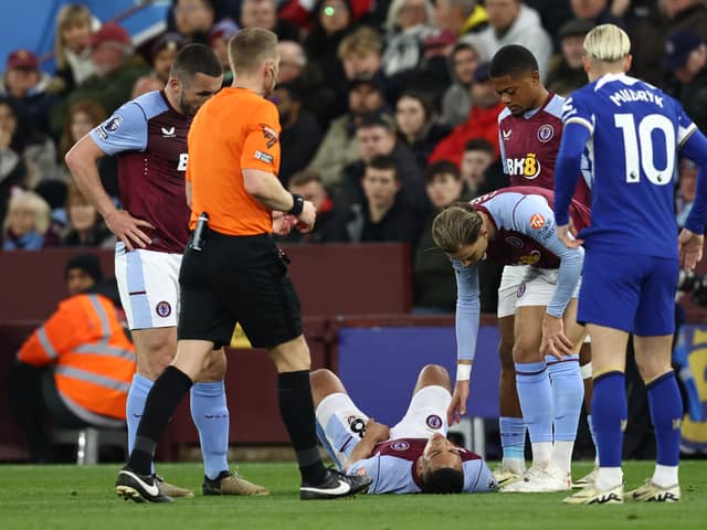 Youri Tielemans sustained an injury against Chelsea. The Aston Villa midfielder's injury problem has been revealed. (Photo by DARREN STAPLES/AFP via Getty Images)