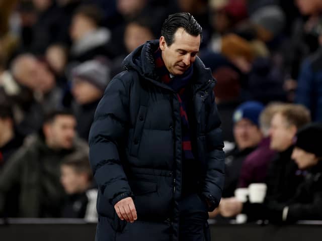 Aston Villa could be without a quartet of players against Olympiacos. Unai Emery is to hold a press conference later on Wednesday. (Photo by Catherine Ivill/Getty Images)