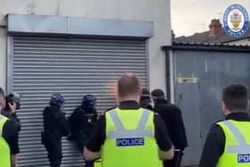 West Midlands Police target suspected chop shop in Birmingham