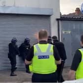 West Midlands Police target suspected chop shop in Birmingham