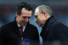 Martin O'Neill stopped by for media duties and spoke to Unai Emery before Aston Villa 1-0 Manchester City in December.