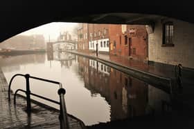 Canals near Broad Street in Birmingham