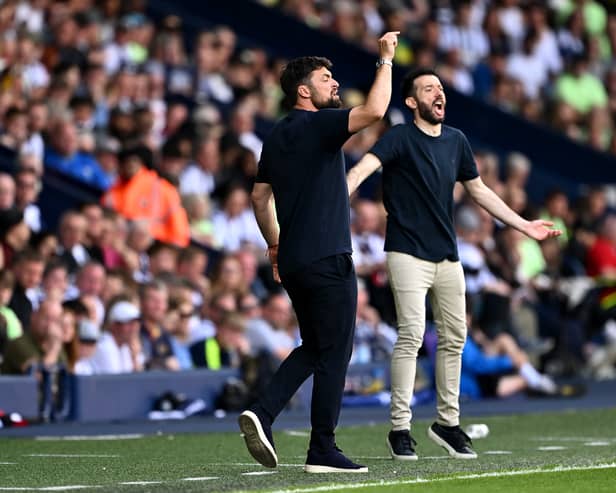 Russell Martin (L) is reportedly at danger of losing his job at Southampton if he fails to beat get past West Brom. (Photo by Dan Mullan/Getty Images)
