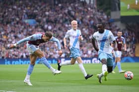 Matty Cash is a doubt for Aston Villa after suffering a calf strain. The Villa play Crystal Palace in the Premier League on Sunday, May 19. (Photo by Laurence Griffiths/Getty Images)