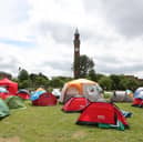 Pro-Palestine camp at the University of Birmingham's main Edgbaston campus