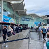 Passengers travelling from Birmingham Airport during the bank holiday weekend were hit with almost two-hours queues. (Credit: Isabella Boneham/NationalWorld)
