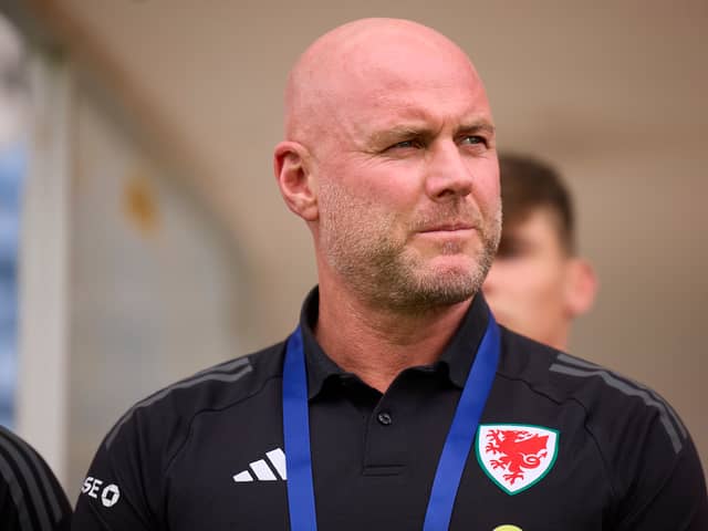 Rob Page is no longer the manager of Wales. The FAW have relieved him of his duties. (Image: Getty Images)