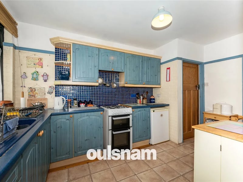 The cosy kitchen has a homely feel