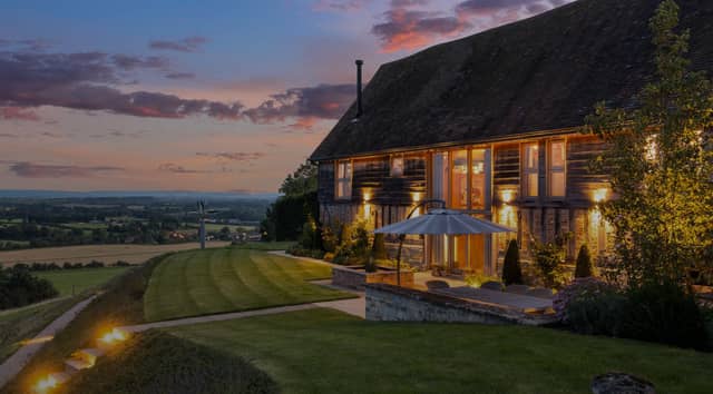 The property overlooks five counties