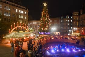 Opening night of the Birmingham Christmas Market.