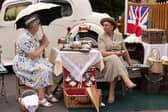 1940s tea for two at the SVR. Picture: Barry Pickering
