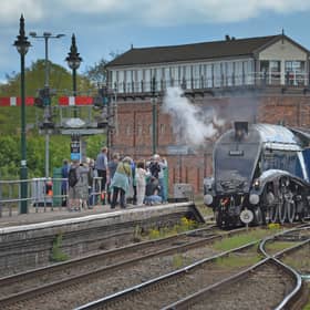 Sir Nigel Gresley set a post-war speed record for steam engines in the UK, recording 112mph in 1959