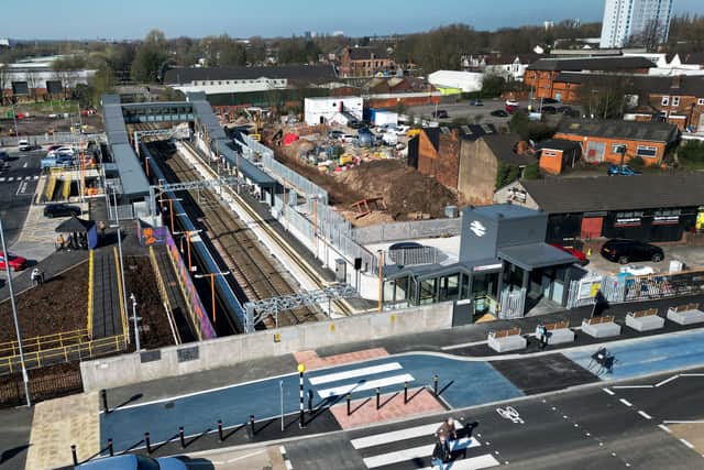 Willenhall railway station is open for the first time.