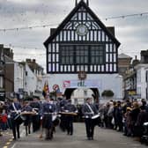 Remembrance parade Bridgnorth town centre 