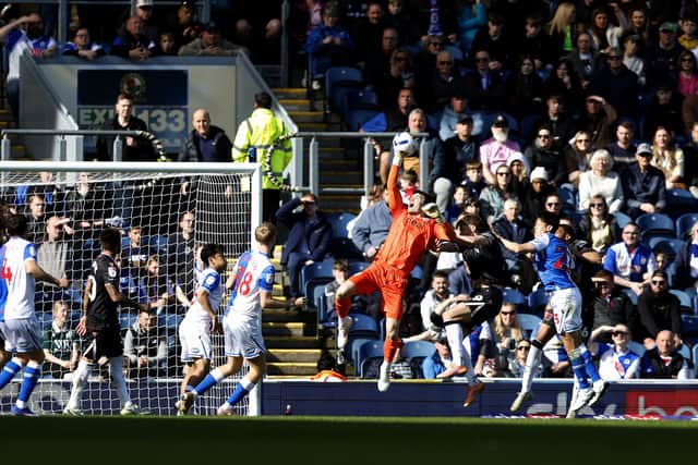 Max O’Leary punches the ball to safety (Photo by Adam Fradgley/West Bromwich Albion FC via Getty Images)