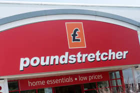 Sign over entrance to Poundstretcher store