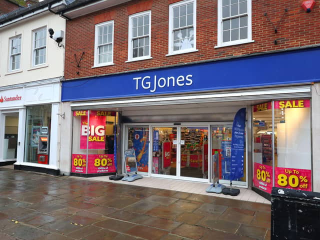 A TG Jones store front
