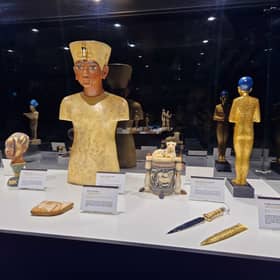 Lots of artefacts from Ancient Egypt at the exhibition