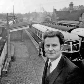 Keith Beddoes at Bridgnorth station in 1970.