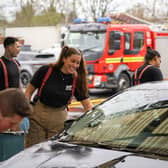 West Midlands Fire Service charity car wash