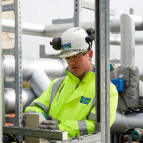 A Severn Trent worker