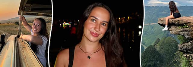 Rebekah Swatton on her travels. A woman has managed to save an impressive £18k in just seven months to fund her long-term travel ambitions - by piling on overtime, flogging her belongings on Vinted and moving back in with her parents.