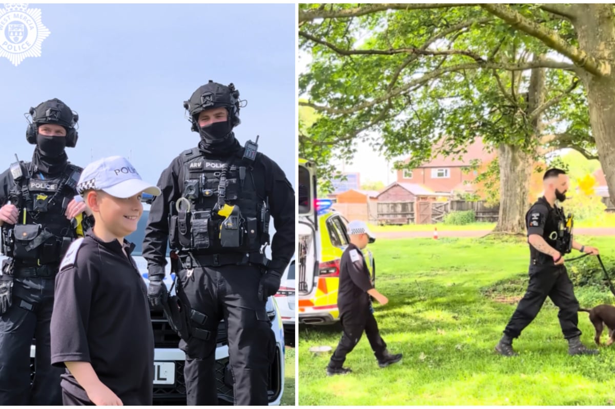 Nine-Year-Old Who Went Viral for Police Training with Grandma Gets Real Deal