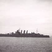 HMS Shropshire in 1945