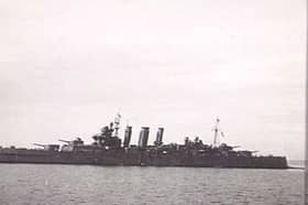 HMS Shropshire in 1945