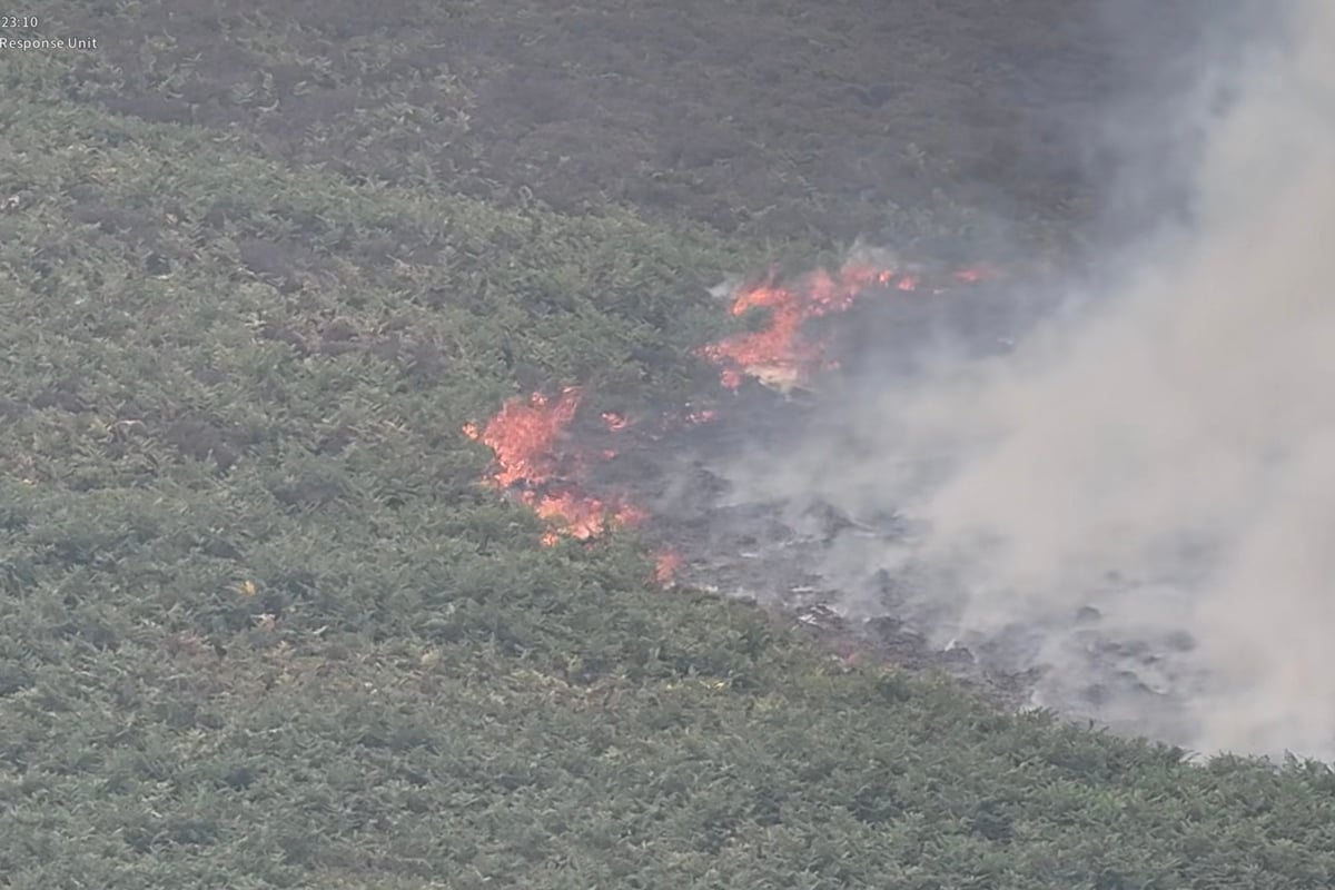 Dramatic Drone Footage Shows Huge 500-Acre Wildfire in Wales
