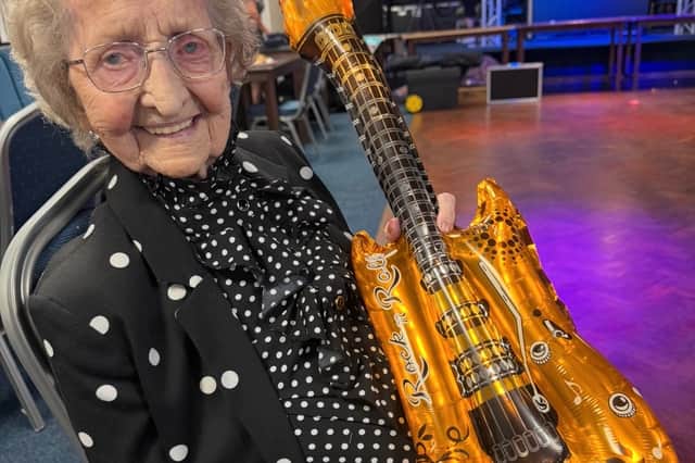 Lilian Cox at her birthday bash
