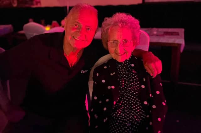 Lilian with local singer Terry Dee