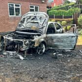 The blaze in Bridgnorth (Picture: Bridgnorth Fire Station)