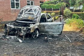 The blaze in Bridgnorth (Picture: Bridgnorth Fire Station)