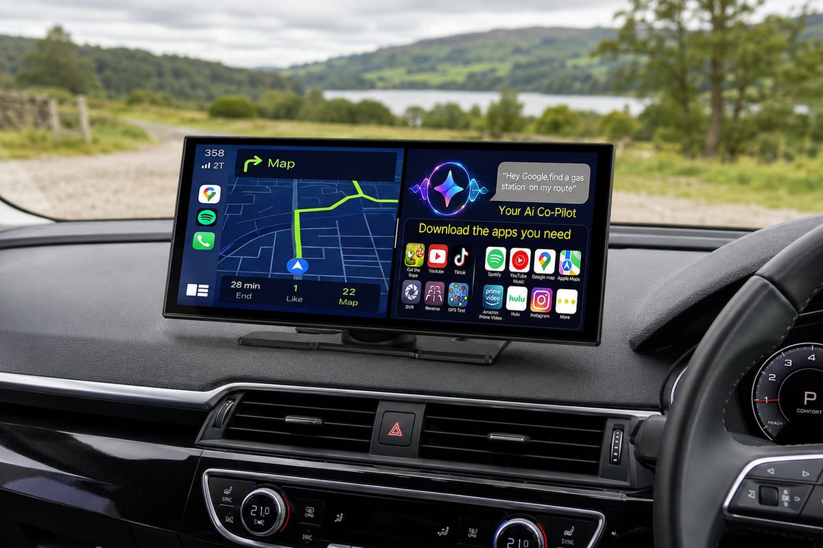 LAMTTO CarPlay Display Review: Wireless Android Auto for Cars