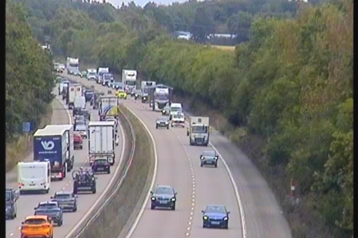 M54 Closed After Crash: Major Delays Westbound