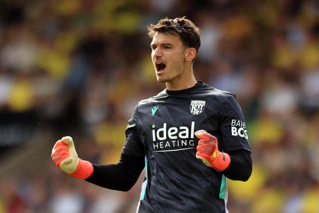 Albion goalkeeper Max O'Leary