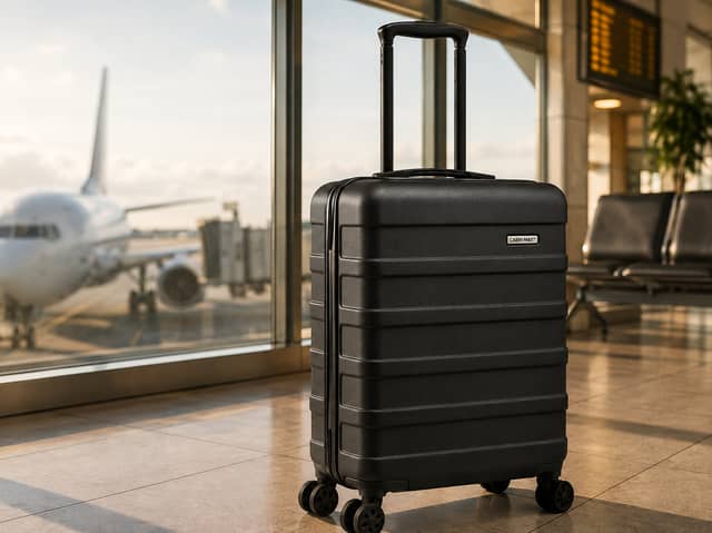 The Cabin Max Anode has a 40-litre interior, eight spinner wheels and a built-in combination lock for larger paid cabin luggage
