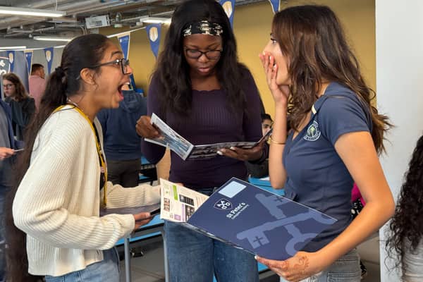 Students react to GCSE results at St Peter's Collegiate Academy
