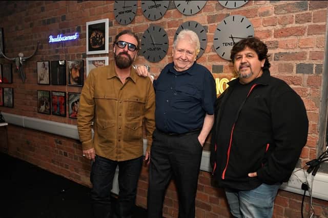 From left, Brad Henshaw, Jim Simpson and Alex Garcia