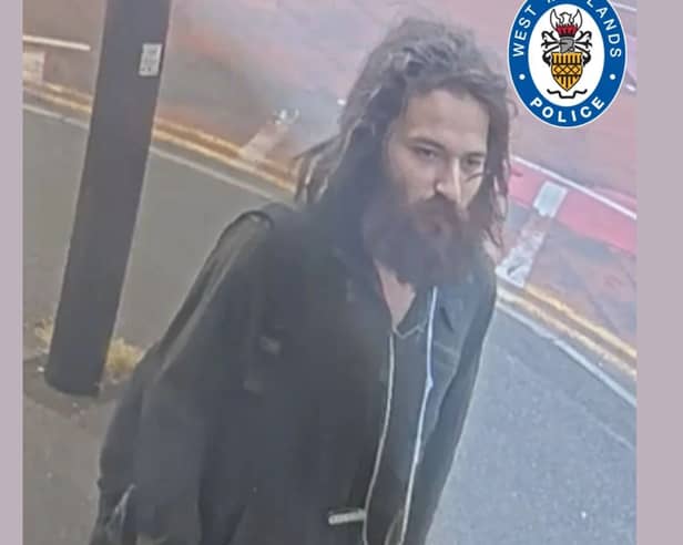 Image of man that police want to speak to