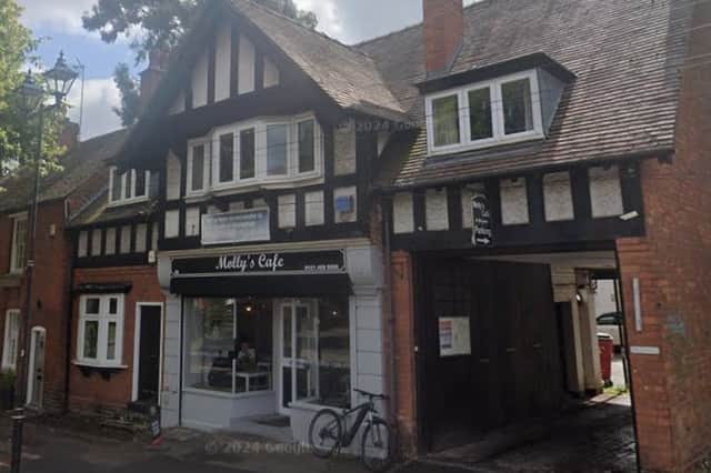 The existing cafe in The Green in Kings Norton, Birmingham