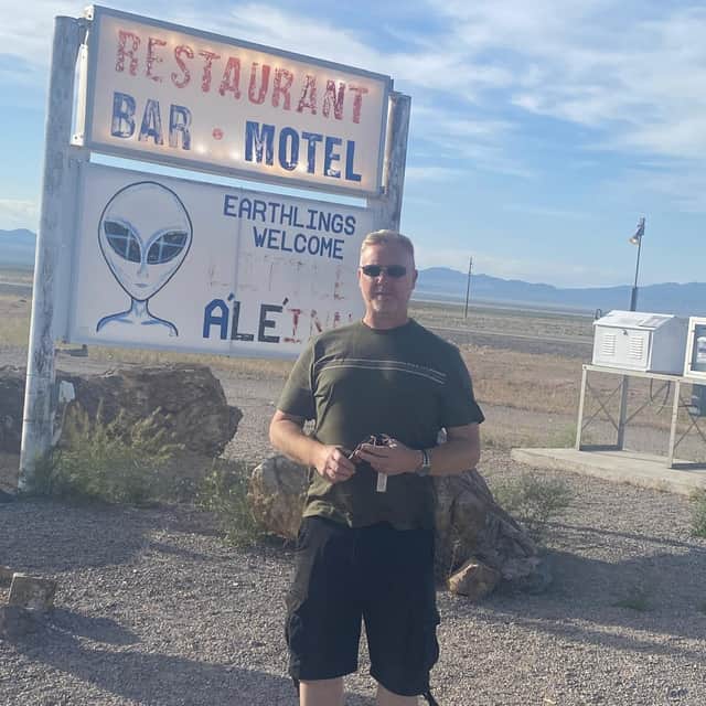 Phil at a diner just outside Area 51