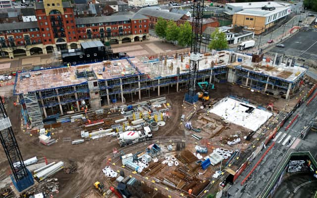 Ongoing building work on the new Smithgate Bicycle Works development in Wolverhampton. Photo: Tim Thursfield/Iconic Media Group