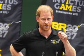 The Duke of Sussex at a one year to go event for the Birmingham Invictus Games
