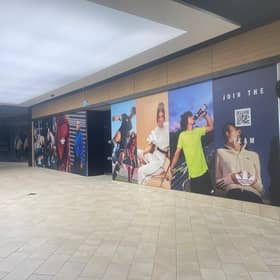 Signs are up for a new Adidas store at Resorts World in Solihull