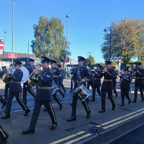 The parade in Market Drayton on Thursday (all pictures Market Drayton Town Council)