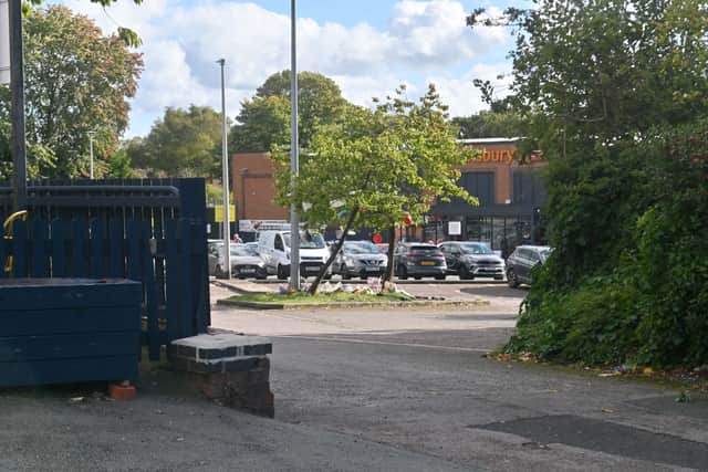 The incident happened on the car park on Sunday night