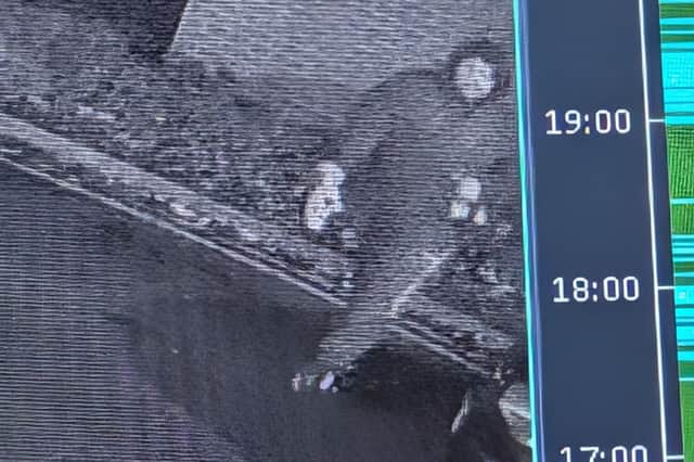 CCTV footage from the church car park