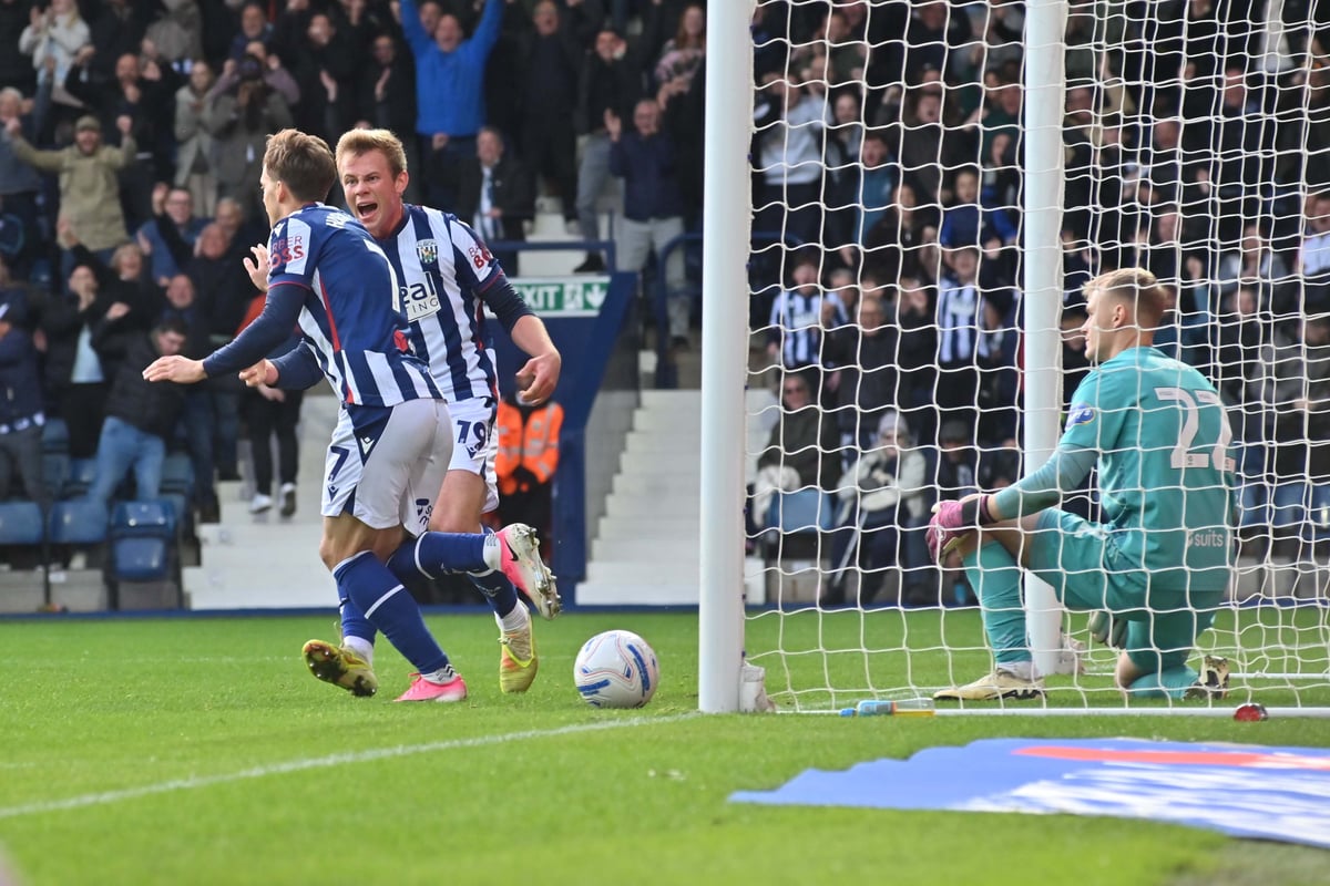West Brom's Felix Horn Myhre scores late winner in match